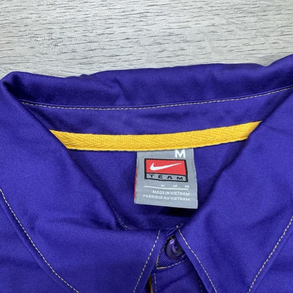 LSU Tigers Purple Nike Polo Sz M Preppy Gameday Frat‎ Purple